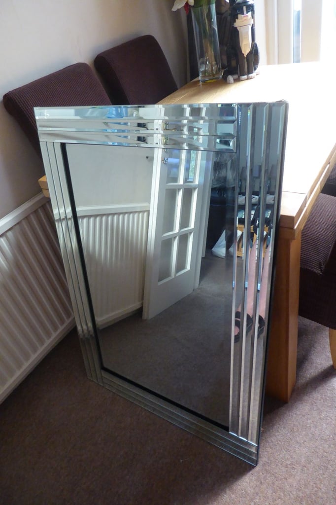 image for Large, Good Quality Bevelled Design Mirror