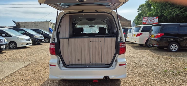 TOYOTA ALPHARD 2 BERTH CAMPERVAN WITH REAR CONVERSION AND FRIDGE