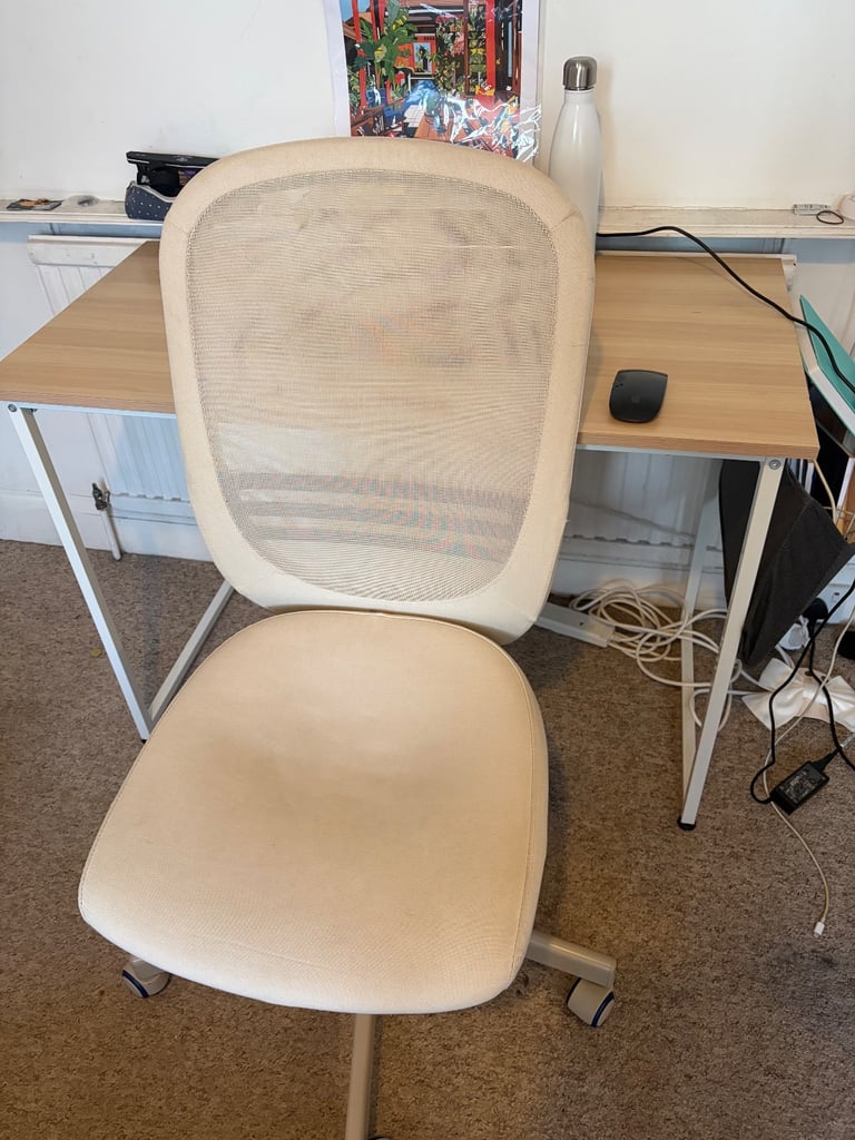 Desk and office chair 