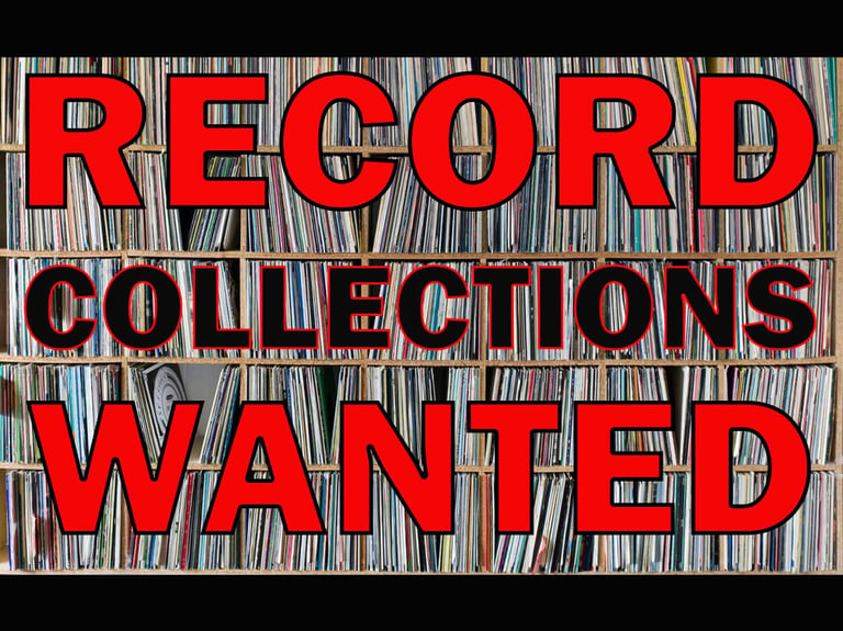 image for VINYL RECORDS WANTED - TOP PRICES PAID LPs 12s 45s COLLECTIONS BOUGHT