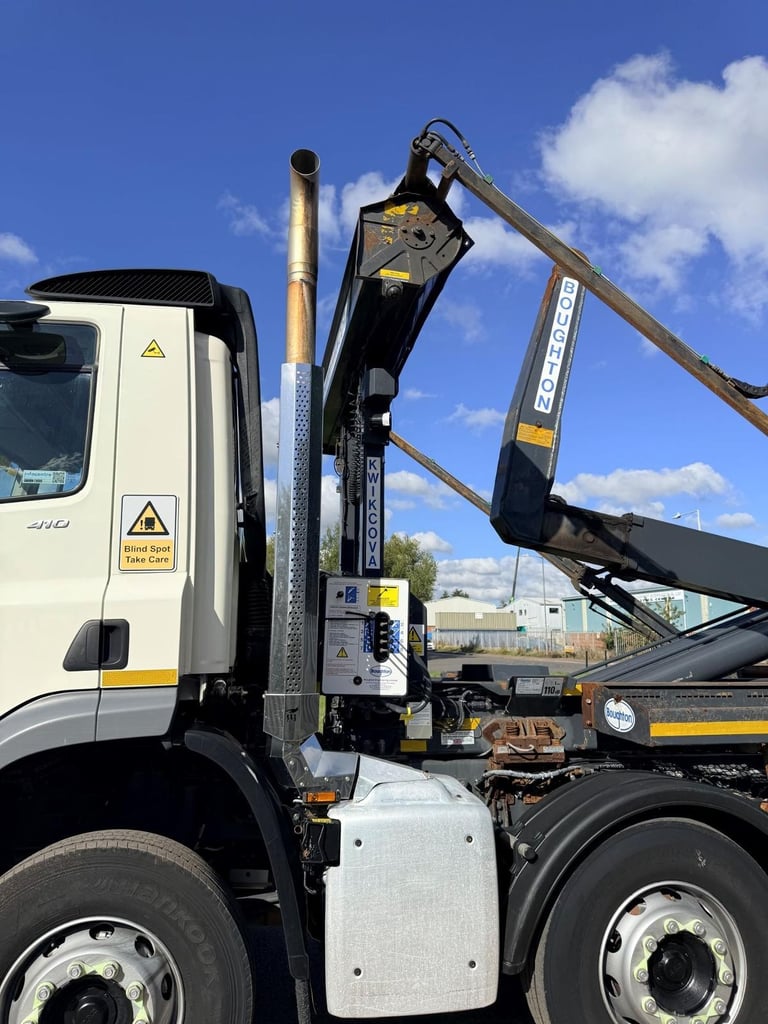 DAF CF 450 2020 (70) EURO 6, 8X4 HOOK LOADER, BOUGHTON EQUIPMENT