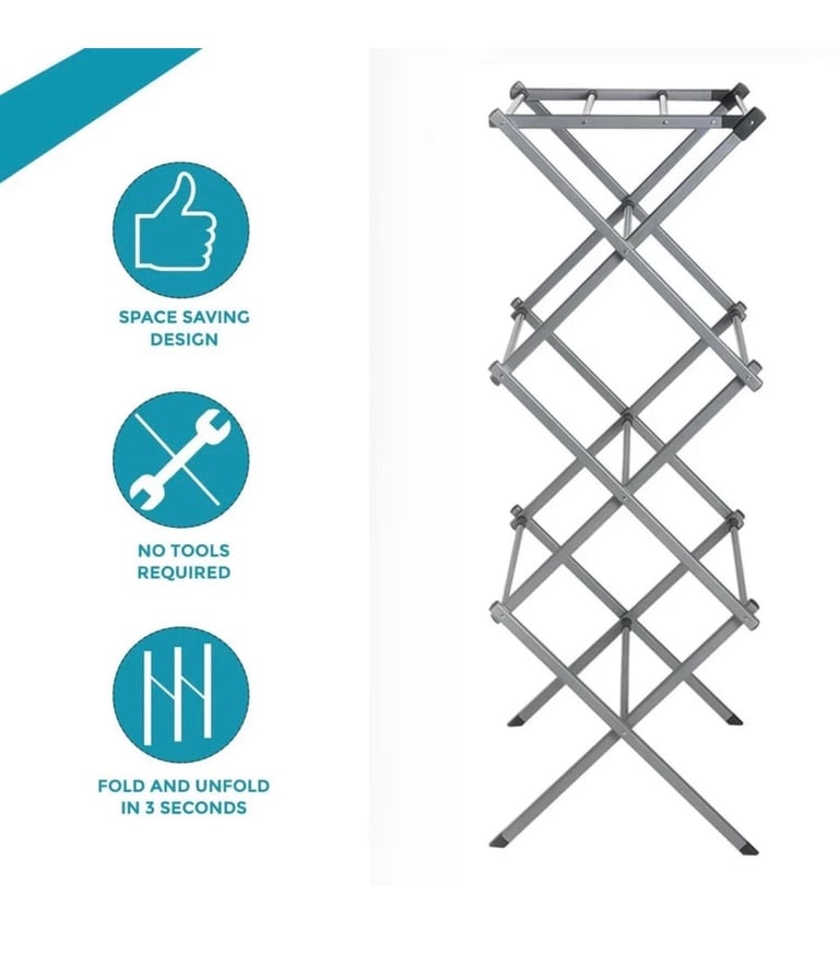 Extendable clothing airer