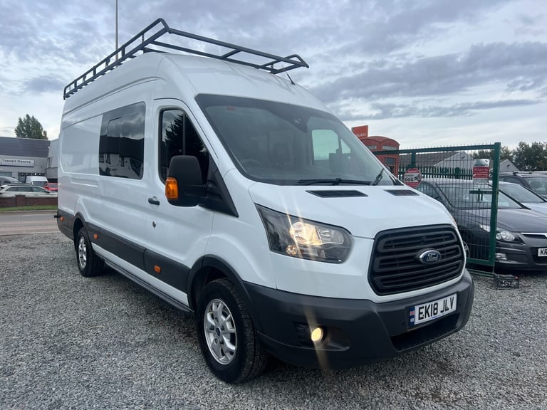 2018 Ford Transit 2.0 TDCi 130ps VAN XLWB L4 H3 6 SPEED EURO 6 AIR CON NO VAT Crew Van Diesel Manual