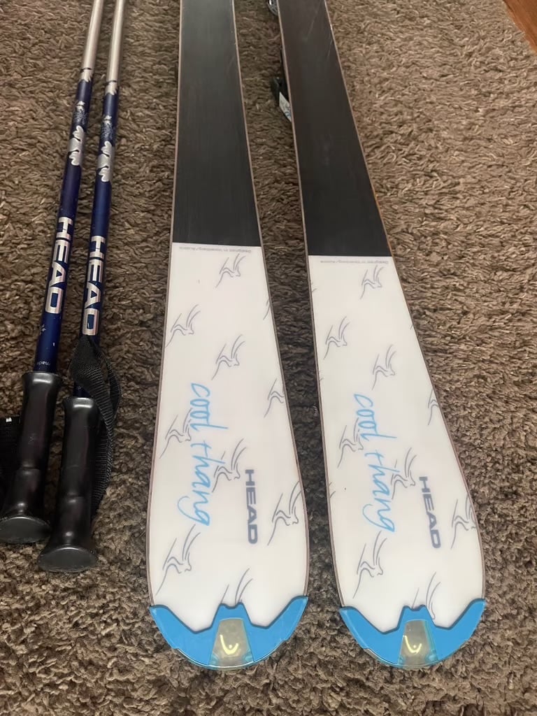 Head skis, poles and ski bag