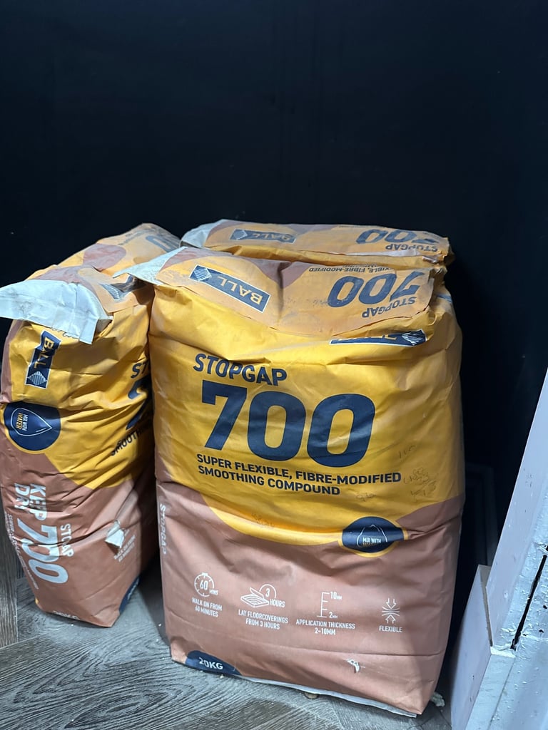 image for 3x 20KG FBall Stop Gap 700 Screed