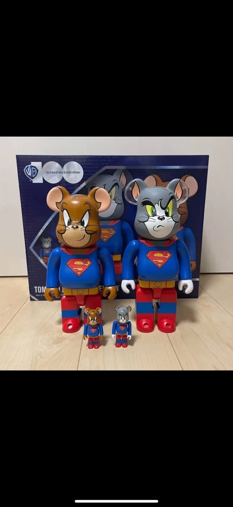 Tom and jerry superman bearbrick