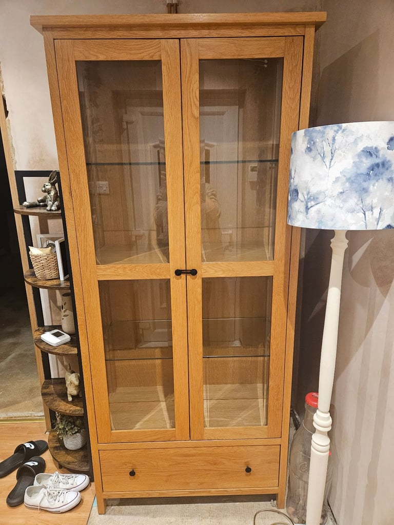 image for Oak display cabinet 