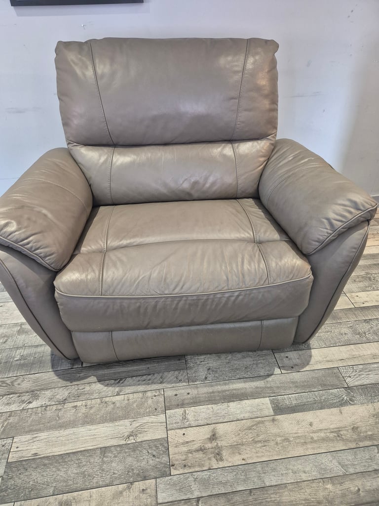 Absolutely stunning Stone Leather Sofa.