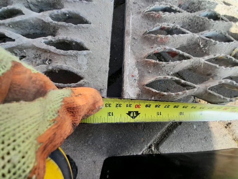 Staging boards scaffold tread plate mesh anti steps planks trailer 