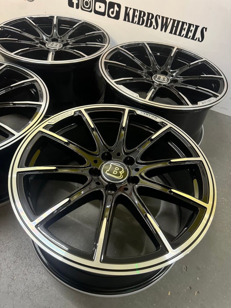 19" MERCEDES BRABUS REPLACEMENT ALLOY WHEELS C CLASS E CLASS S CLASS 