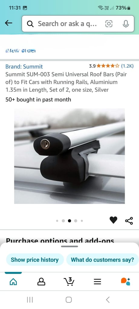 Car roof bars NEW