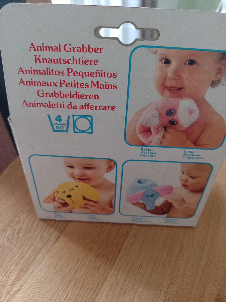 Fisher price..Rare animal grabber toy rattle