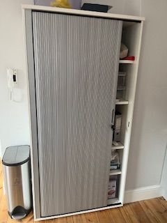 image for Lockable Tambour door cabinet