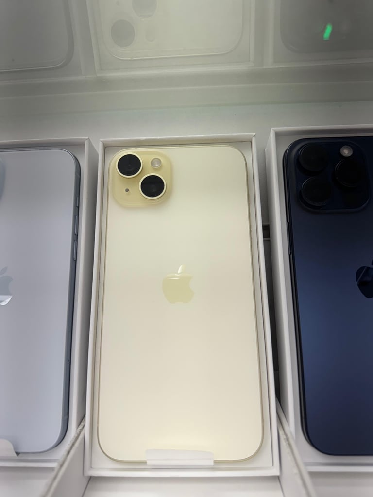 iPhone 15 Plus BRAND NEW BOX ONE YEAR OFFICIAL WARRANTY 