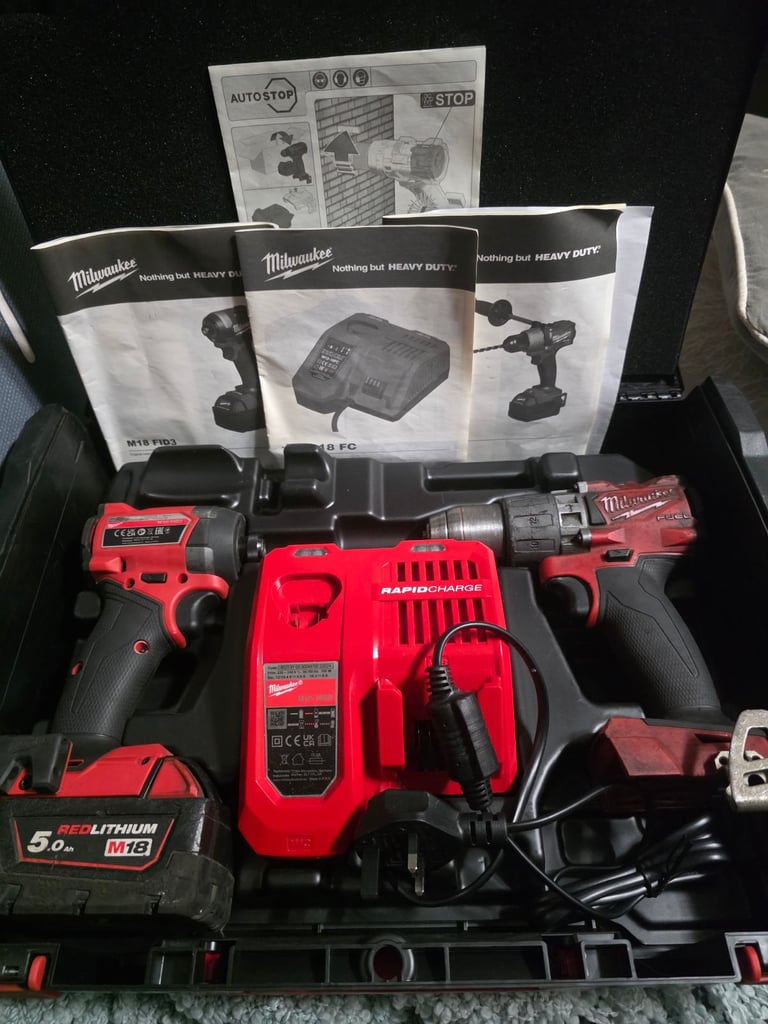 image for Mikeaukee m18 fuel drill and impact combo.  
