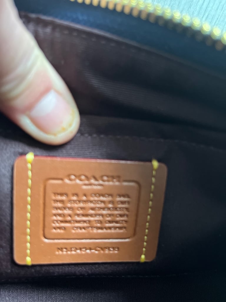 Blue coach bag 
