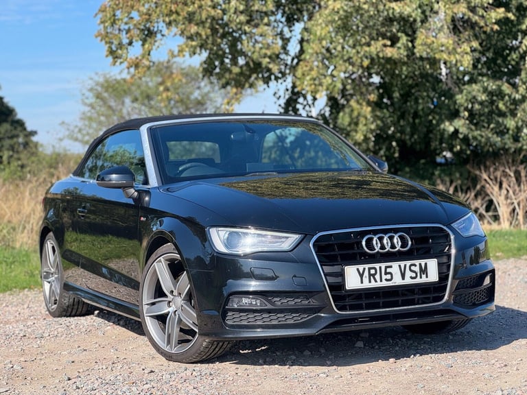 2015 Audi A3 1.4 TFSI 150 S Line 2dr CONVERTIBLE PETROL Manual