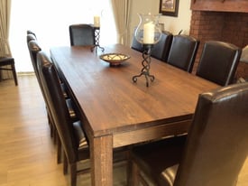 BARGAIN - Stunning Dining Room Table, 12 chairs, 2 sideboards and matching mirror