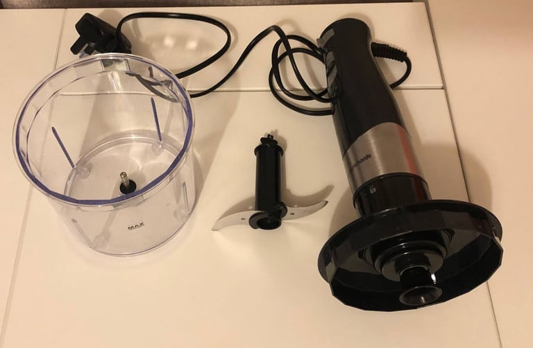 Morphy Richards Total Control Hand Blender with blending beaker, chopper and whisk accessories