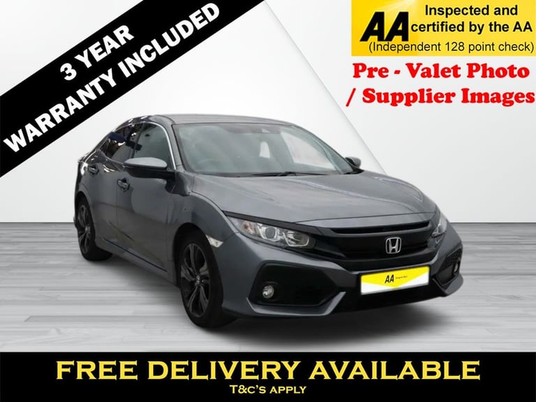 2019 Honda Civic 1.0 VTEC Turbo SR Hatchback 5dr Petrol CVT Euro 6 (s/s) (126 ps) Hatchback Petro...