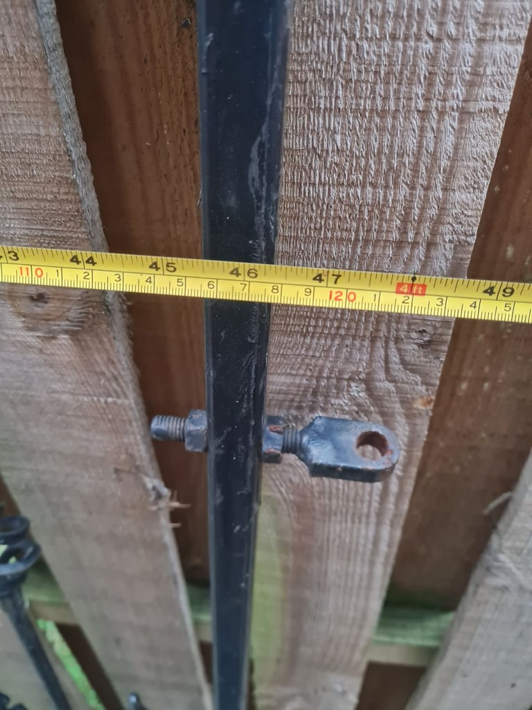 Very heavy set of iron driveway gates 