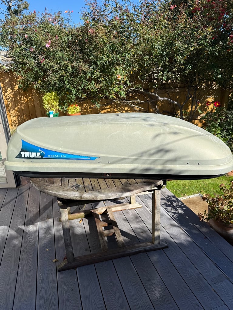 Car roof box, rails and fittings THULE