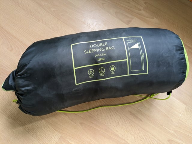 Double Sleeping Bag - used once (Tesco brand) | in Southsea, Hampshire |  Gumtree