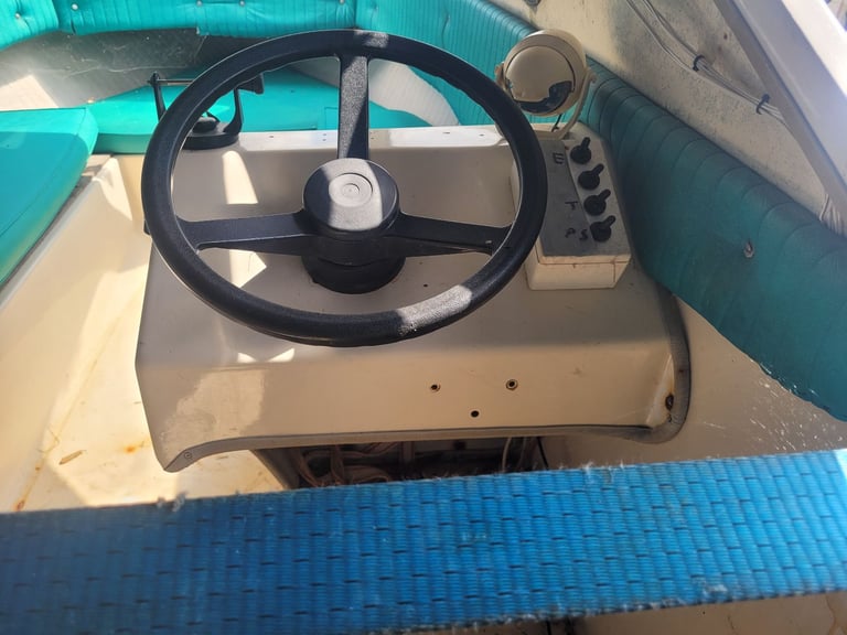 Shetland 460 cabin boat and road trailer.