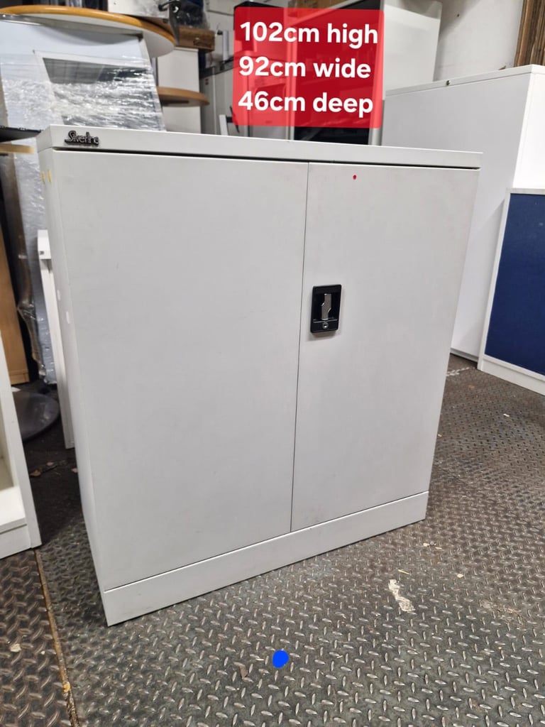 Double door metal silverline filing or storage cabinet