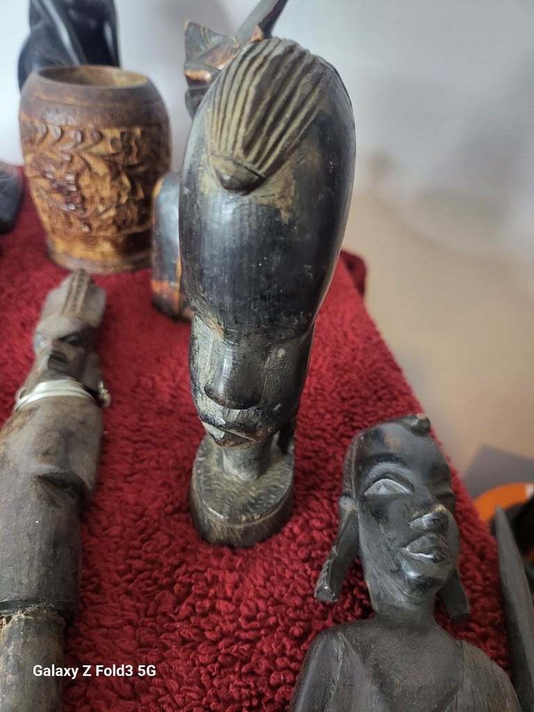 Antique African hand madeStatue collection lot SALE