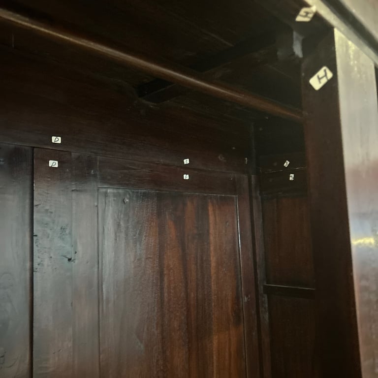 Lombok “Balinese” Solid Teak Wood Freestanding Wardrobe