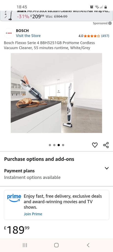image for Rechargeable bosch vacuum 