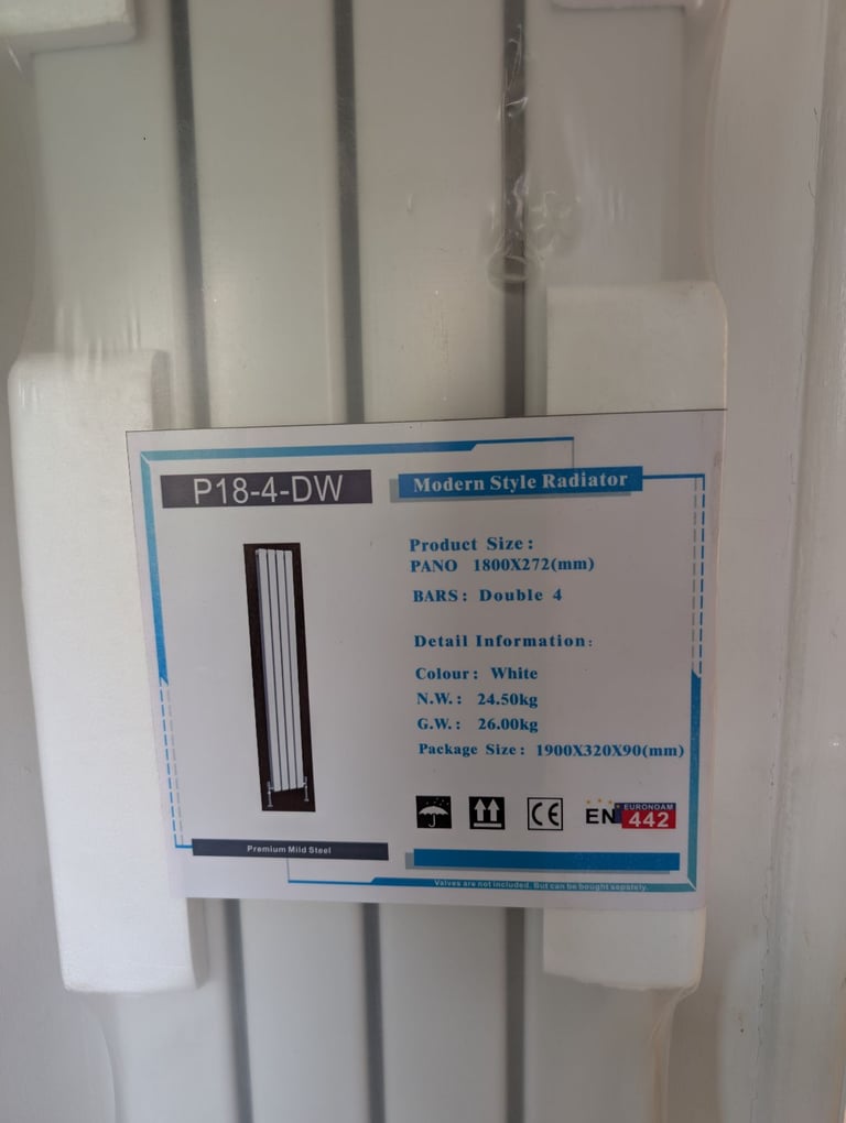 Modern vertical radiator - 1800 x 272 mm