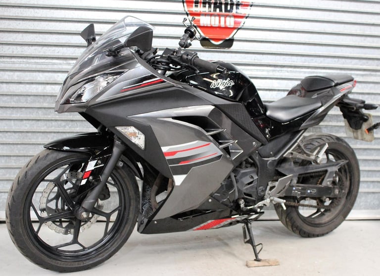 2013 13 KAWASAKI EX 300 ADF NINJA BLACK TRADE SALE NEW MOT 22K CUSTOM PAINT CATN