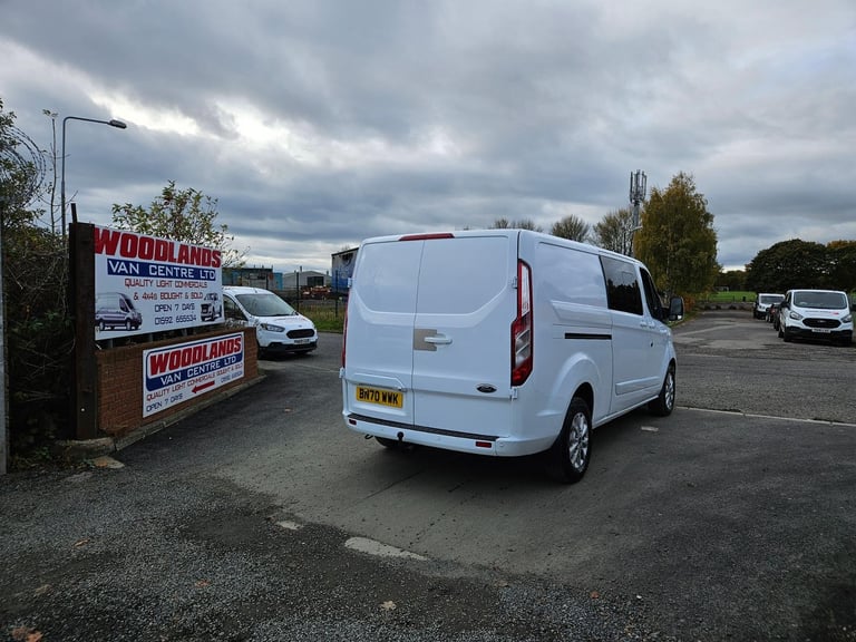 2020 ON 70 PLATE FORD TRANSIT CUTOM 320 130BHP LIMITED CREW VAN ULEZ FREE ZONE