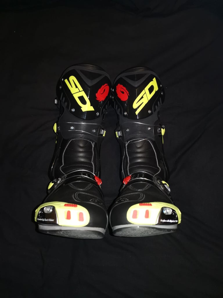 SIDI Vortice Motorbike Motorcycle Race Boots Size 12.5