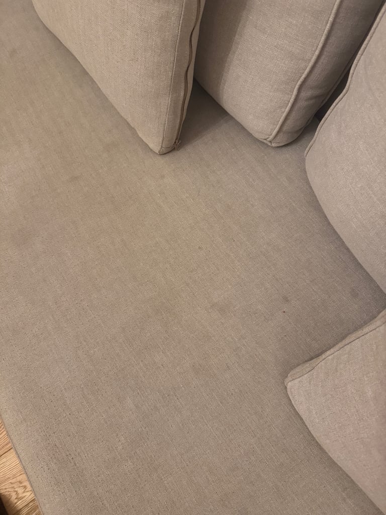 Modern Beige 2-Seater Sofa – Good Condition