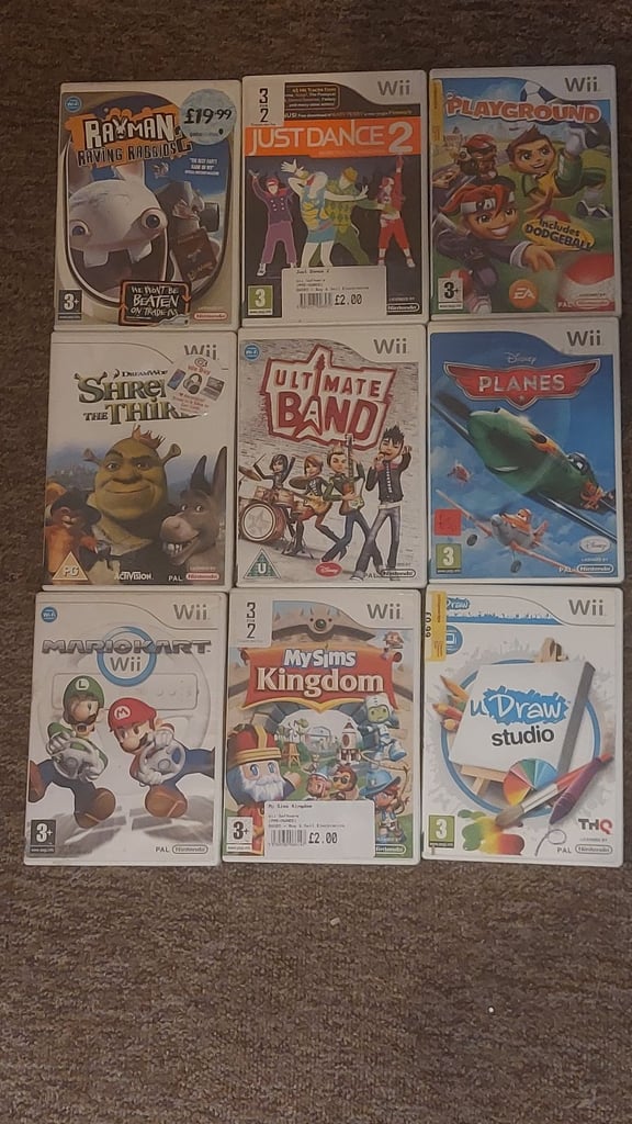 Nintendo wii X3 big bundle 