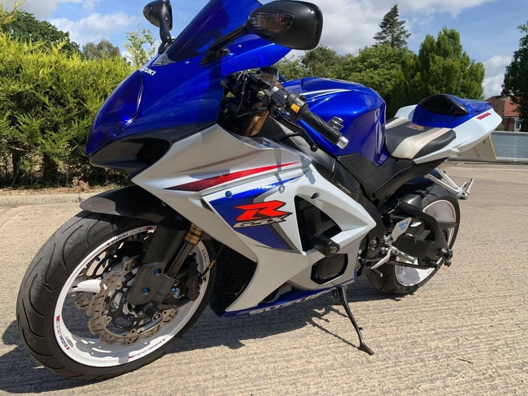2008 08 SUZUKI GSXR 1000 K8 GSXR1000 SUPER SPORT BLUE  WHITE HPI CLEAR