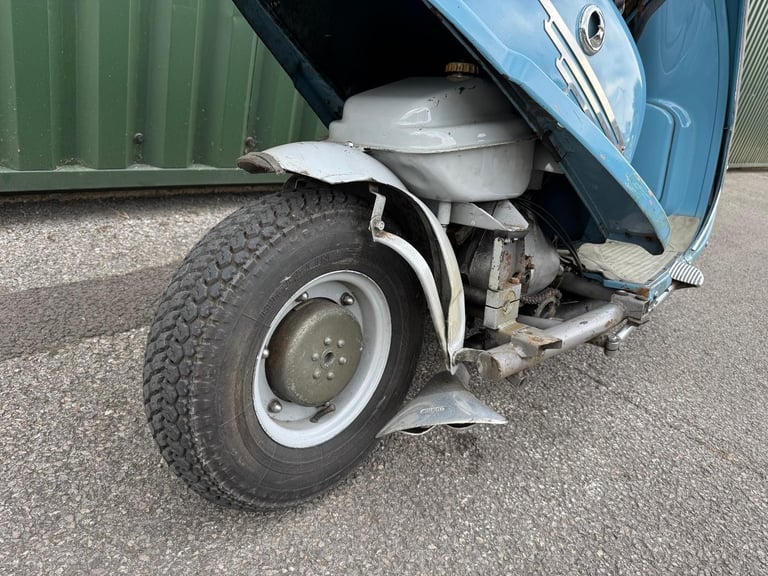 Peugeot S57B Scooter 123cc Blue 1956 Running and Riding Project with V5 