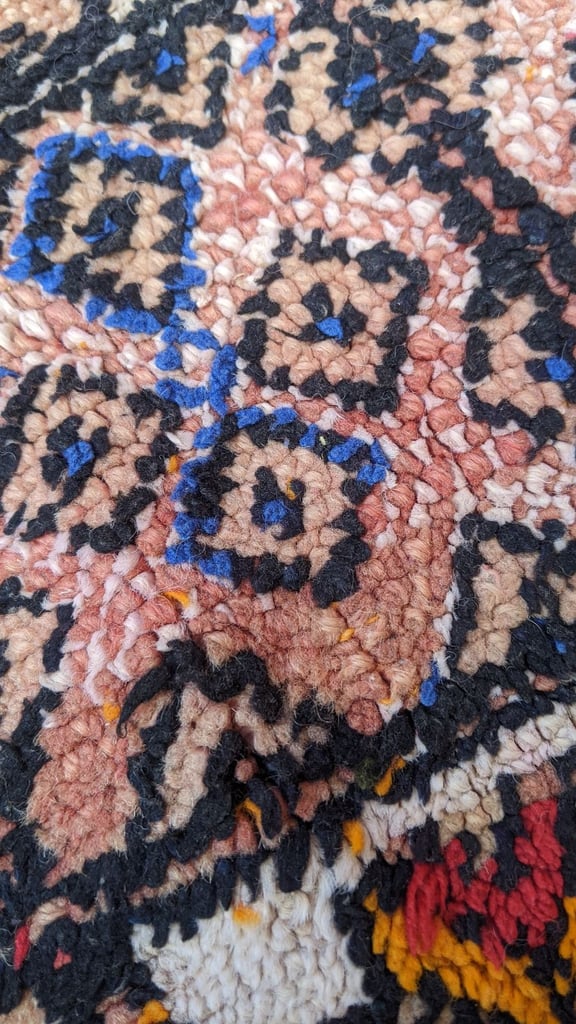 vintage moroccan rug 152 x 116 cm