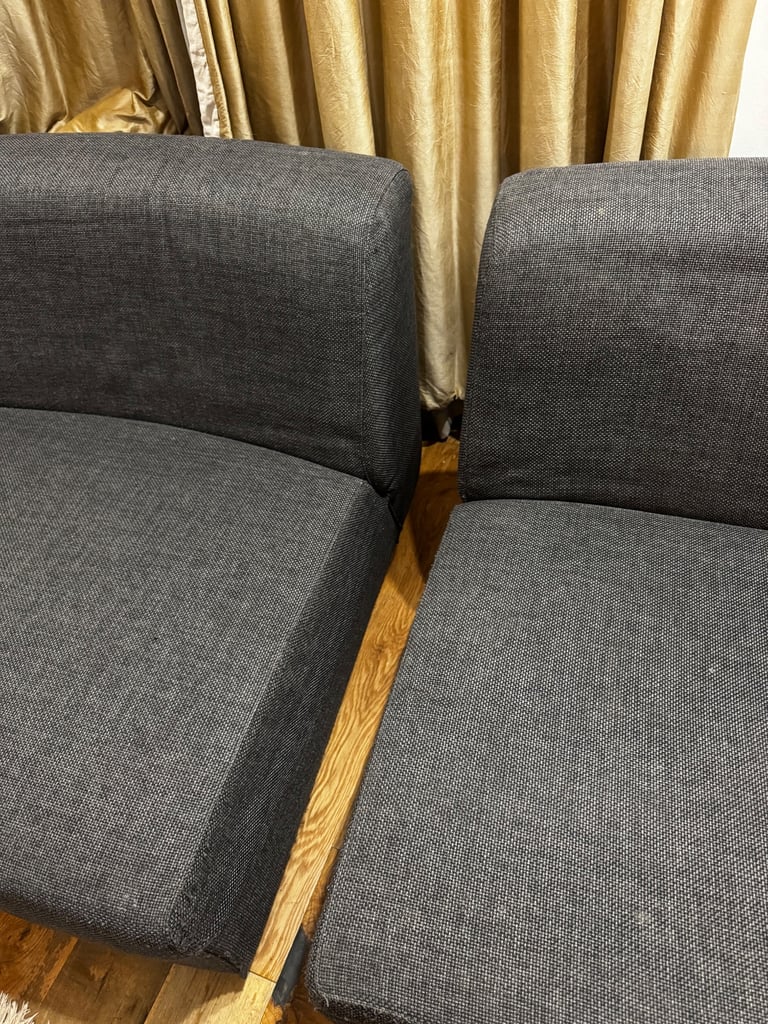 Modern Dark Grey Corner Sofa - Excellent Condition