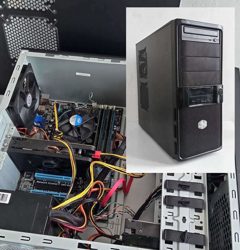 Gaming PC + 21 Games + R7 260X (i7, Fortnite, RDR2, Cyberpunk, Hogwarts, Editing, Computer, IT, PC