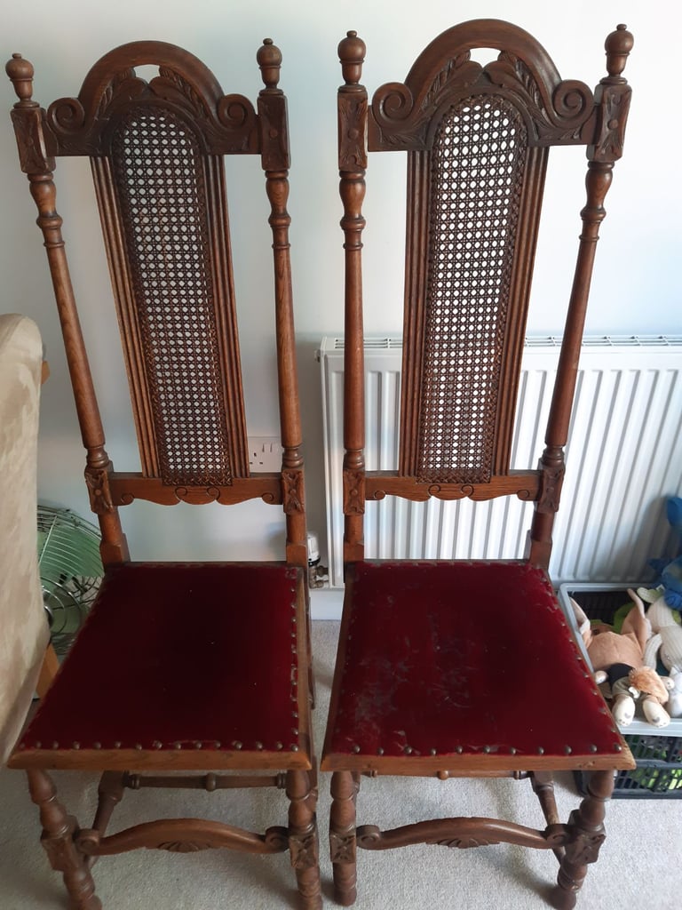 image for 2 Gorgeous Corlean Hall Chairs Oak