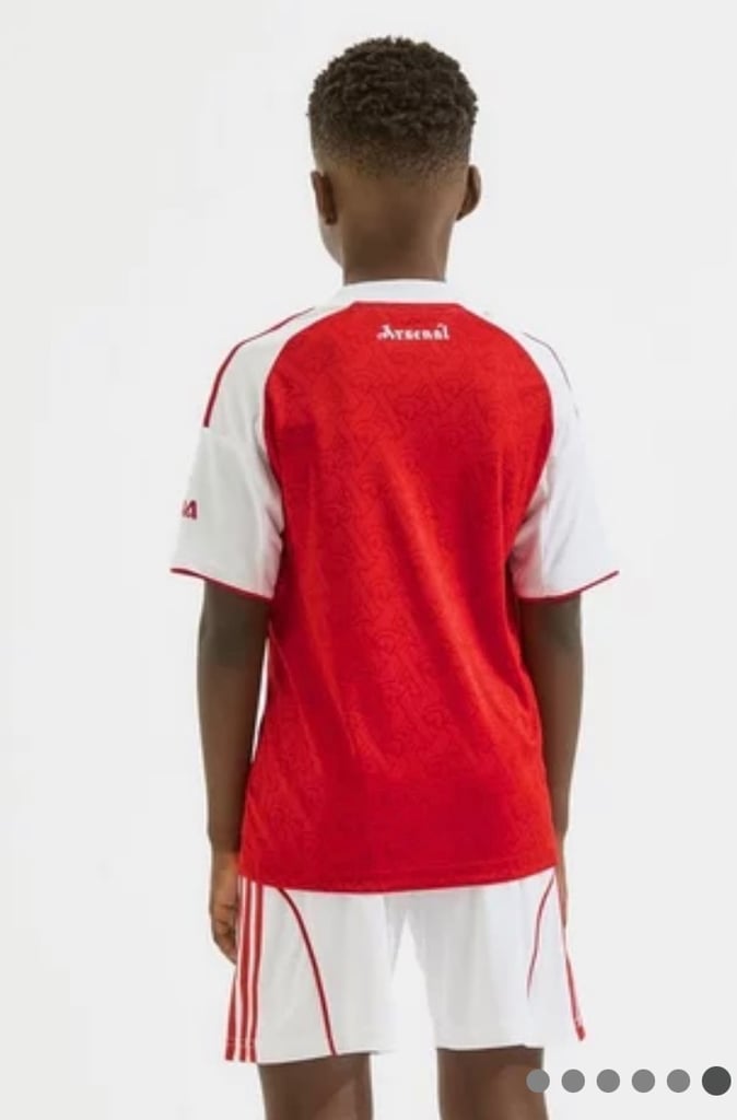 Arsenal 25/26 Home Junior Kids Children’s Shirt Short Set Kit 
