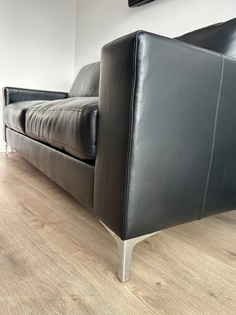Black Leather Couch