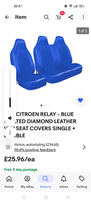 Citroen relay seat covers 