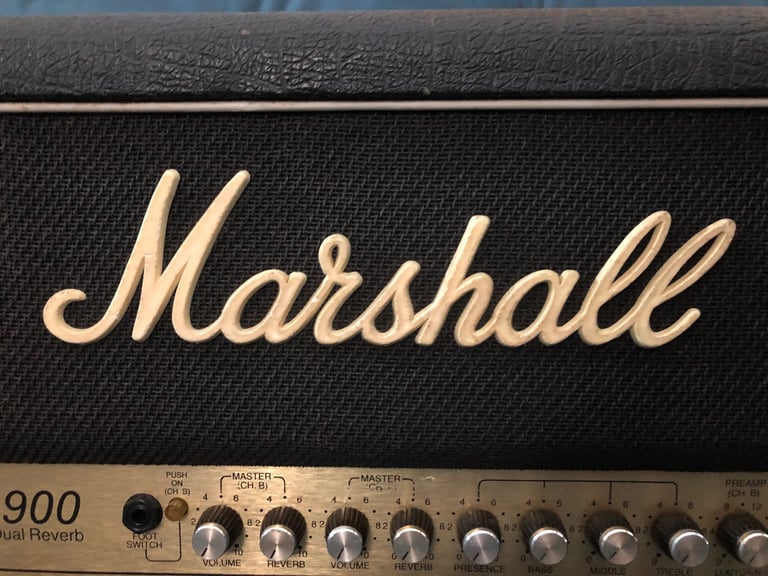 Marshall JCM900 100W Amplifier Head, Hi Gain Dual Reverb, Model 4100