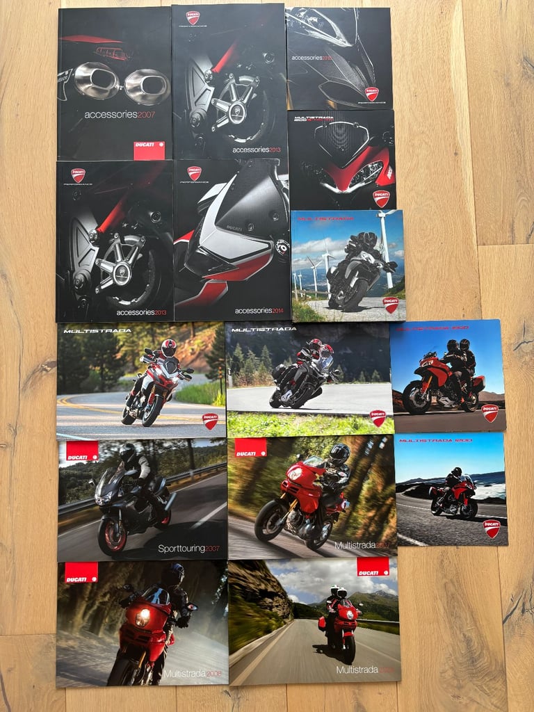 image for Ducati Sales & Accessories brochures, stickers + 4 Casey Stoner posters