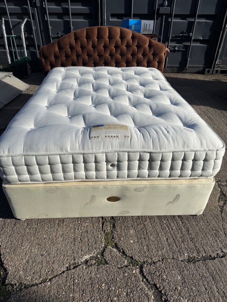 Santorini Double Bed and Mattress 